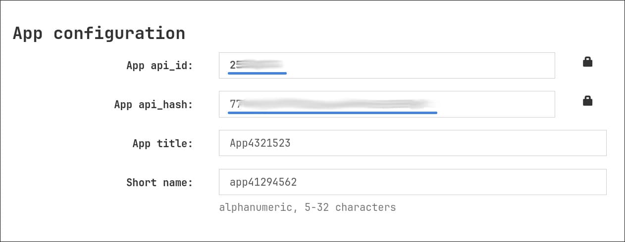 API ID and API Hash summary